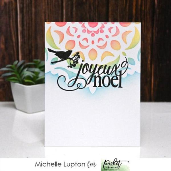 Picket Fence Studios - Stempelset "Joyeux Noel" Clear stamps