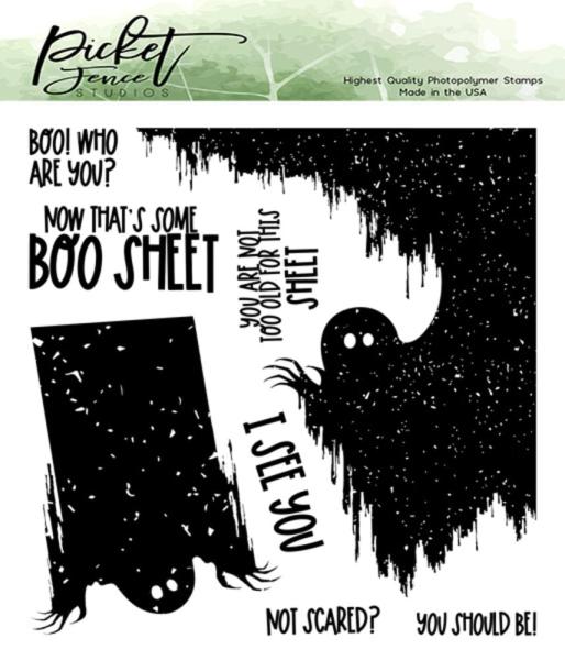 Picket Fence Studios - Stempelset "Not scared? You should be!" Clear stamps