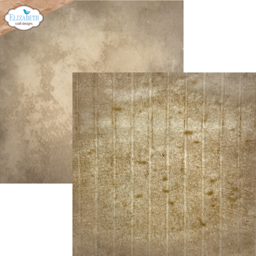 Elizabeth Craft Designs - Designpapier "Coffee Dyed" Paper Pack 12x12 Inch - 12 Bogen
