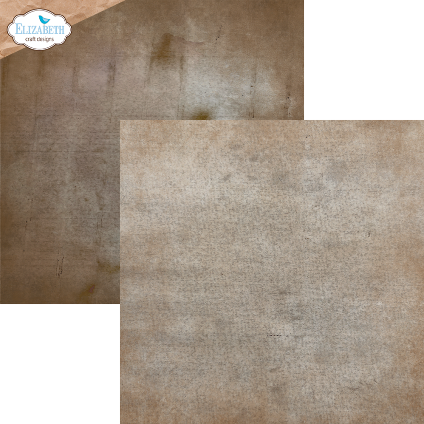 Elizabeth Craft Designs - Designpapier "Coffee Dyed" Paper Pack 12x12 Inch - 12 Bogen