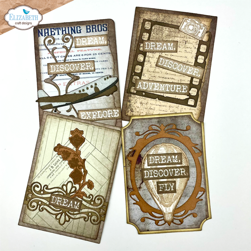 Elizabeth Craft Designs - Stempelset "Travel Phrases" Clear Stamps