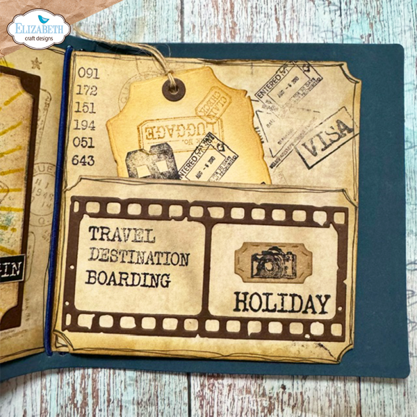 Elizabeth Craft Designs - Stempelset "Passport Stamps" Clear Stamps