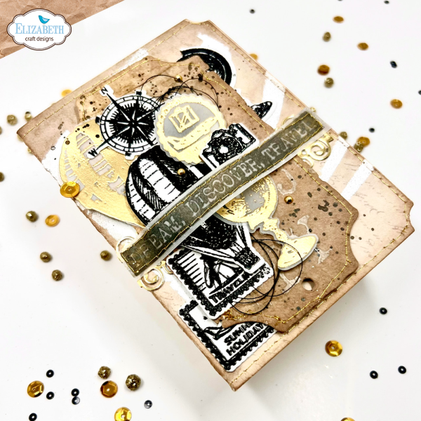 Elizabeth Craft Designs - Stempel & Stanzeschablone "Around the World" Stamp & Dies