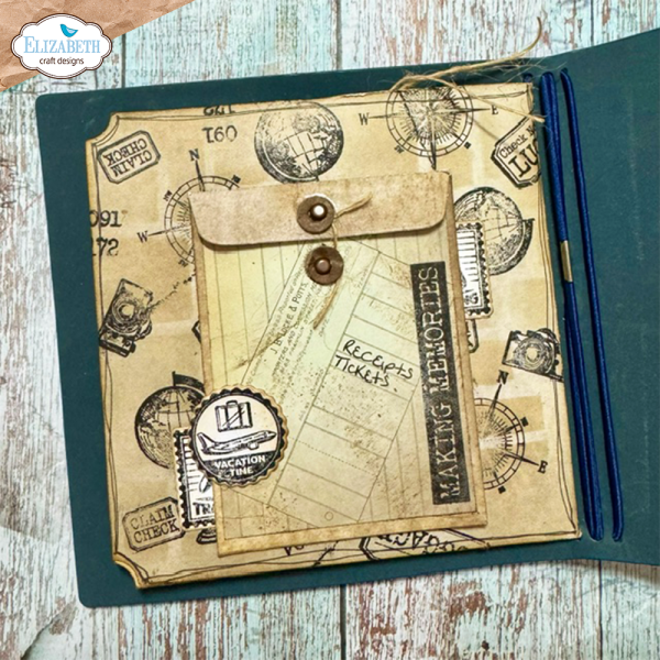 Elizabeth Craft Designs - Stempel & Stanzeschablone "Around the World" Stamp & Dies