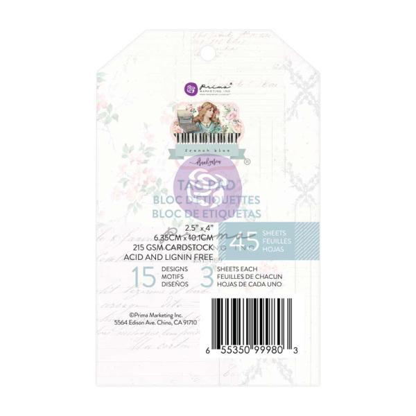 Prima Marketing - Stanzteile "French Blue" Tag Pad