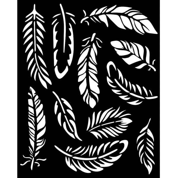 Stamperia - Schablone 20x25cm "Feathers" Stencil