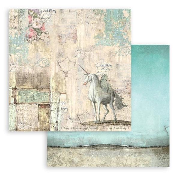 Stamperia - Designpapier "Wonderland" Paper Pack 8x8 Inch - 10 Bogen