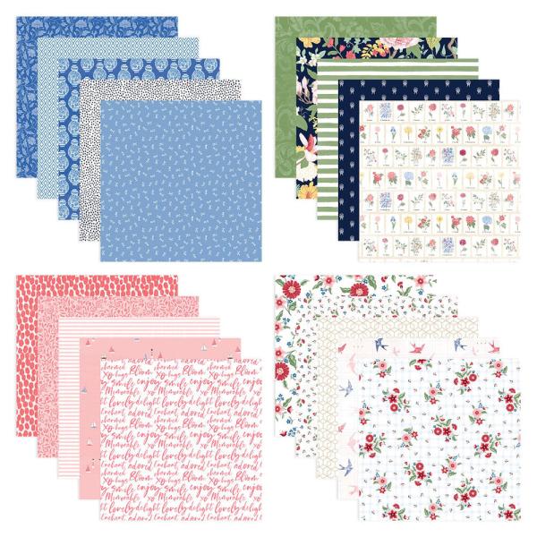 Spellbinders - Designpapier "Bayfair" Paper Pack 6x6 Inch - 20 Bogen