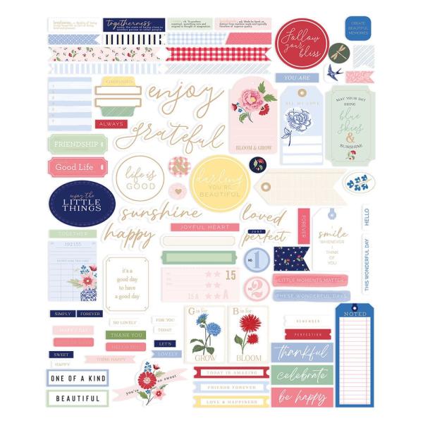 Spellbinders - Stanzteile "Sentiments & Journal Pieces" Die Cuts