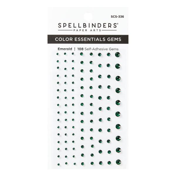 Spellbinders - Schmucksteine "Emerald" Gemstones 108 Stück