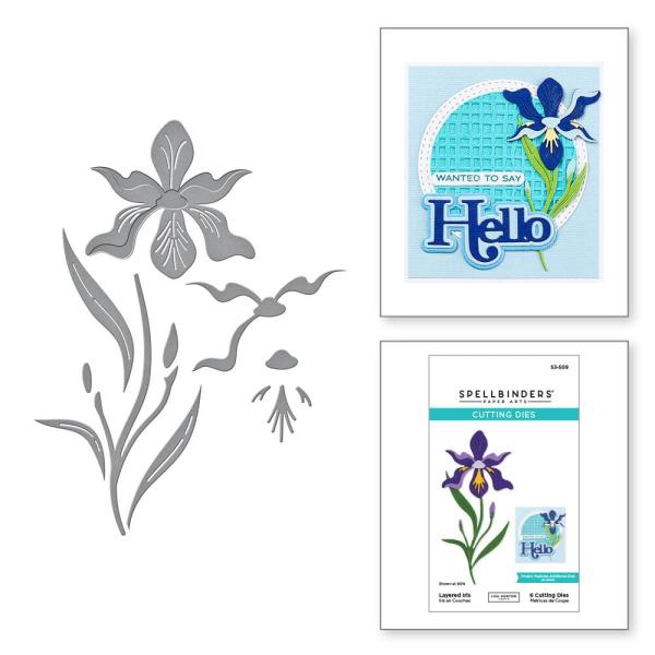 Spellbinders - Stanzschablone "Layered Iris" Dies