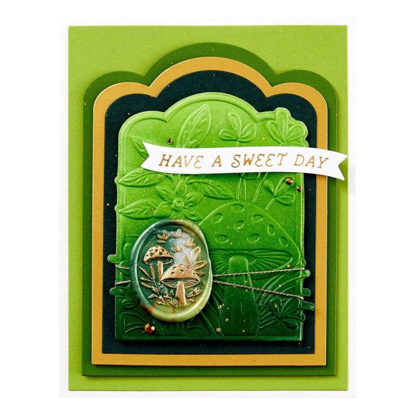Spellbinders - Wachssiegel Stempel "Forest Mushrooms" Wax Seal Stamp