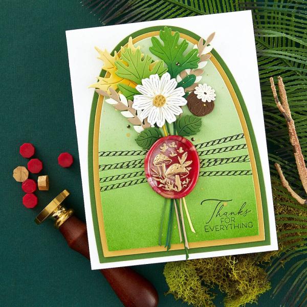 Spellbinders - Wachssiegel Stempel "Forest Mushrooms" Wax Seal Stamp