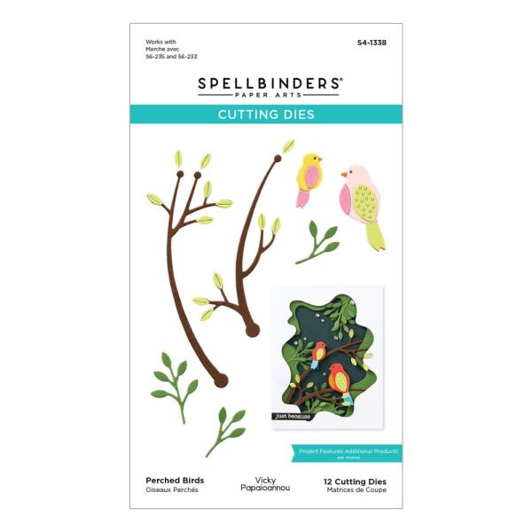 Spellbinders - Stanzschablone "Perched Birds" Dies