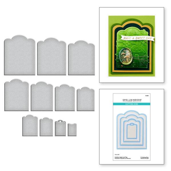 Spellbinders - Stanzschablone "Scallop Labels and Tag" Dies