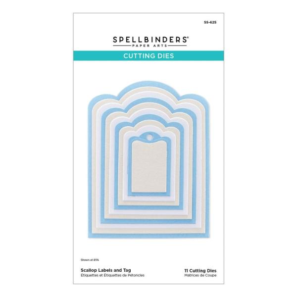 Spellbinders - Stanzschablone "Scallop Labels and Tag" Dies