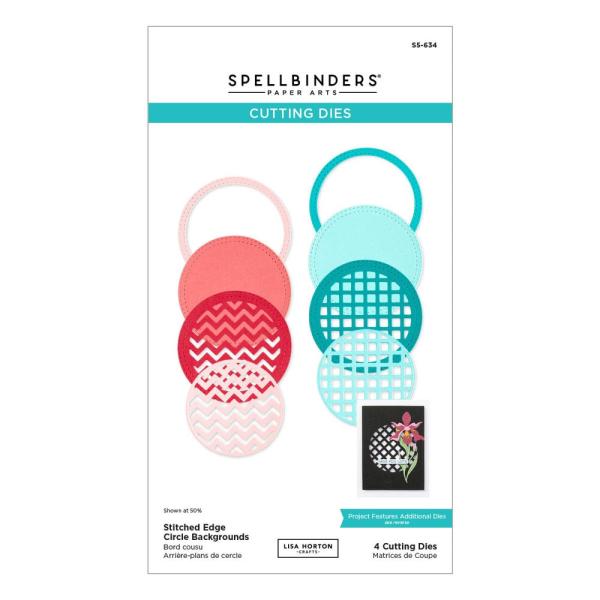 Spellbinders - Stanzschablone "Stitched Edge Circle Backgrounds" Dies