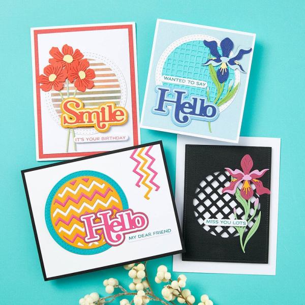 Spellbinders - Stanzschablone "Stitched Edge Circle Backgrounds" Dies