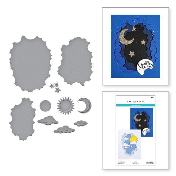 Spellbinders - Stanzschablone "Tunnel Clouds" Dies