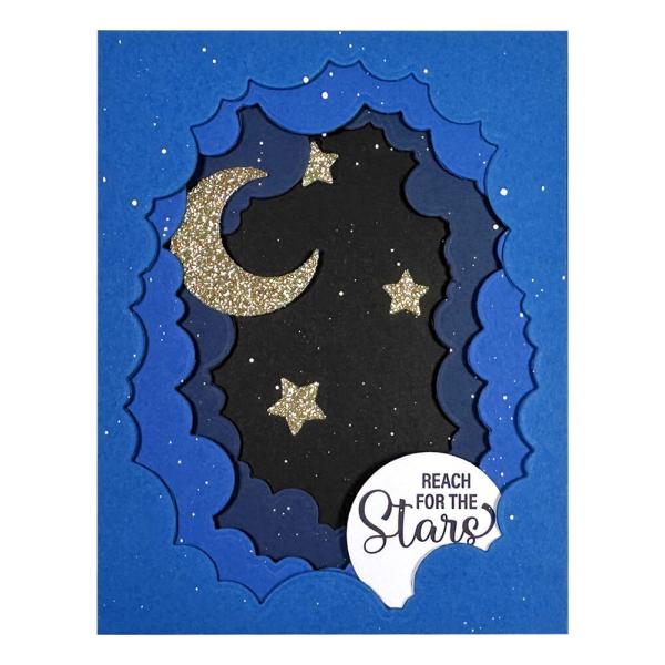 Spellbinders - Stanzschablone "Tunnel Clouds" Dies