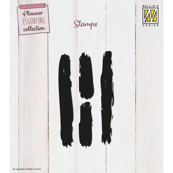 Nellie Snellen - Stempelset "Stripes" Clear Stamps Planer Essential Collection