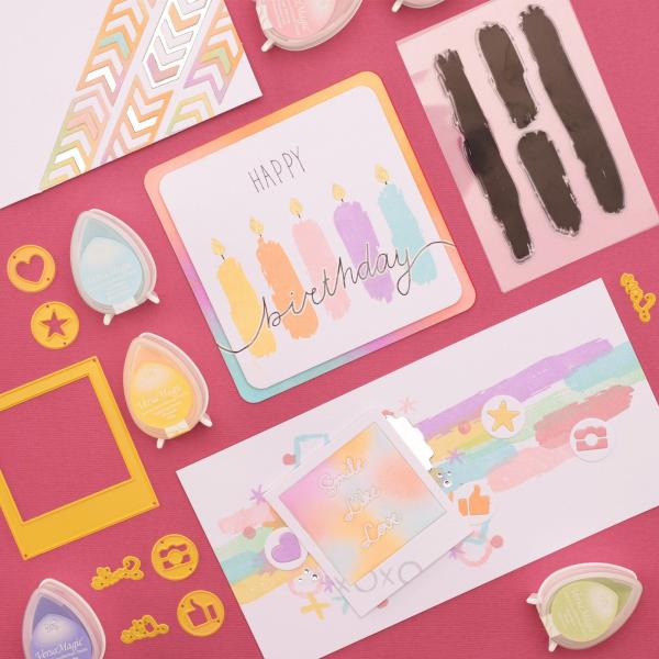 Nellie Snellen - Stempelset "Stripes" Clear Stamps Planer Essential Collection