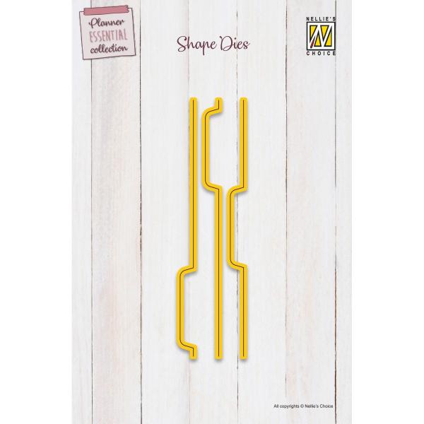 Nellie Snellen - Stanzschablone "Planner Tabs" Planer Essential Collection Dies