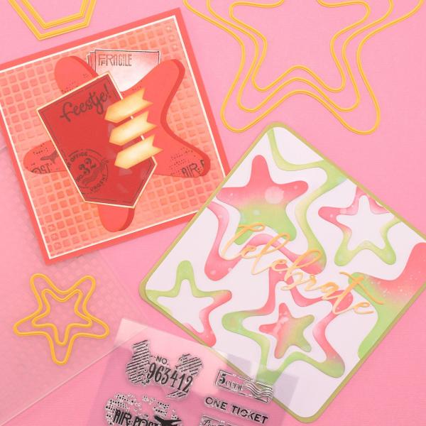 Nellie Snellen - Stanzschablone "Wavy Star" Planer Essential Collection Dies