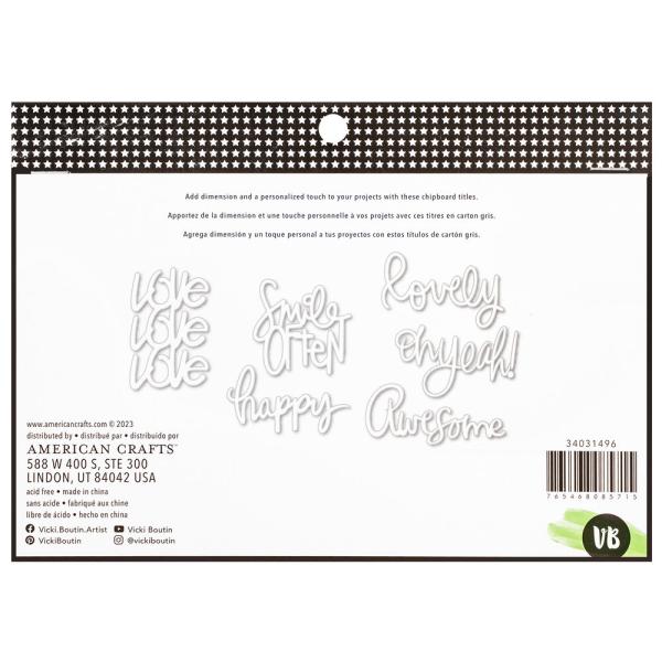 American Crafts - Stanzteile "Mixed Media" Die Cuts