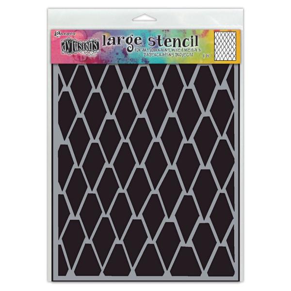Ranger - Schablone 9x2 Inch "On Point" Dylusions Stencil