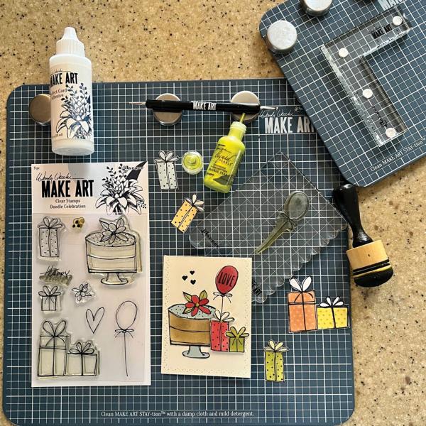 Ranger - Stempelset by Wendy Vecchi "Doodle Celebration" Make Art Clear Stamps