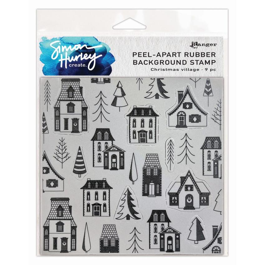 Ranger - Gummistempelset by Simon Hurley Create "Christmas Village" Rubber Stamp