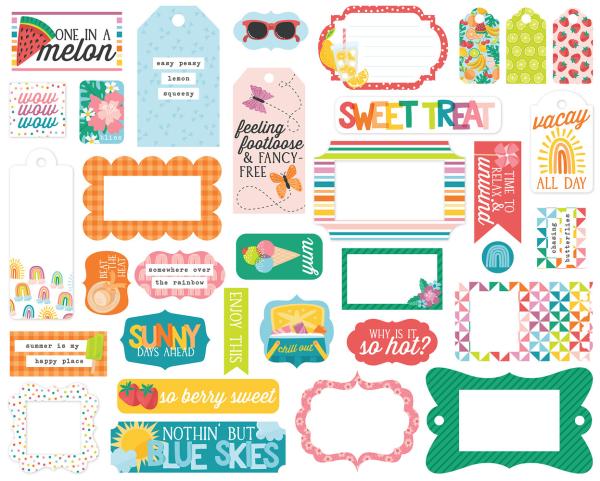 Echo Park - Stanzteile & Anhänger "Sunny Days Ahead" Frames & Tags 