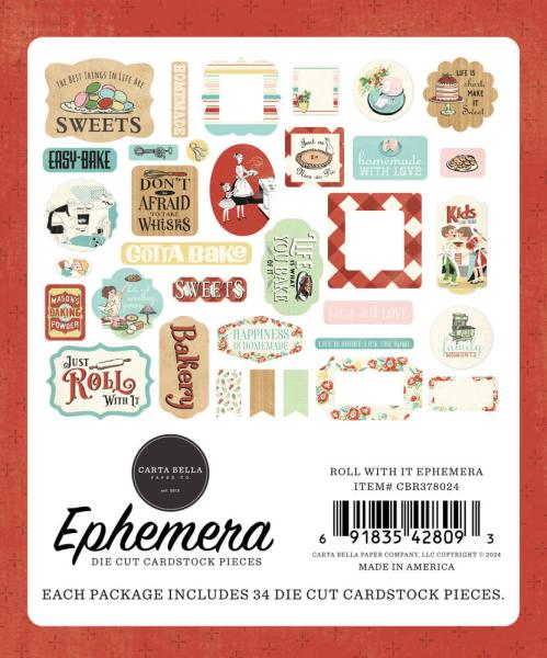 Carta Bella - Stanzteile "Roll With It" Ephemera