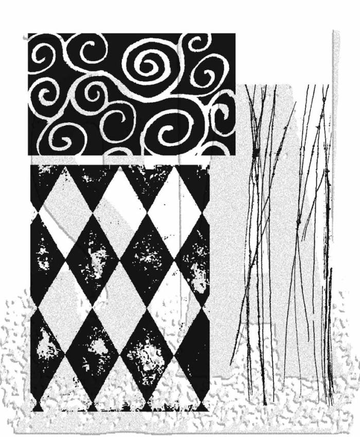 Stampers Anonymous - Gummistempelset "Creative Textures" Cling Stamp Design by Tim Holtz