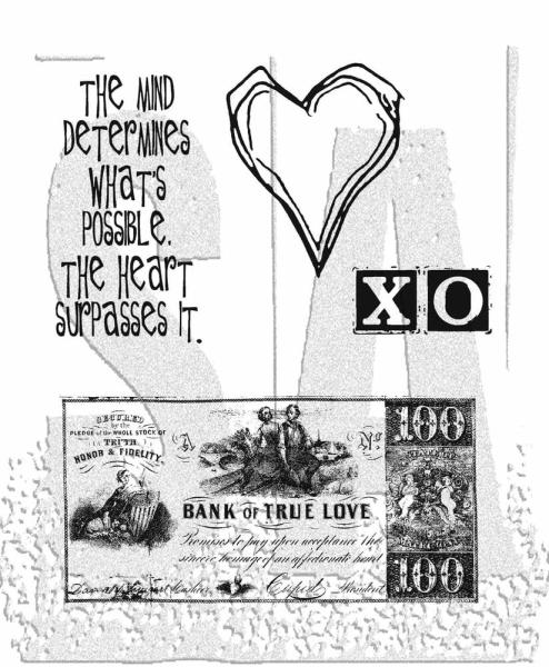 Stampers Anonymous - Gummistempelset "From The Heart" Cling Stamp Design by Tim Holtz