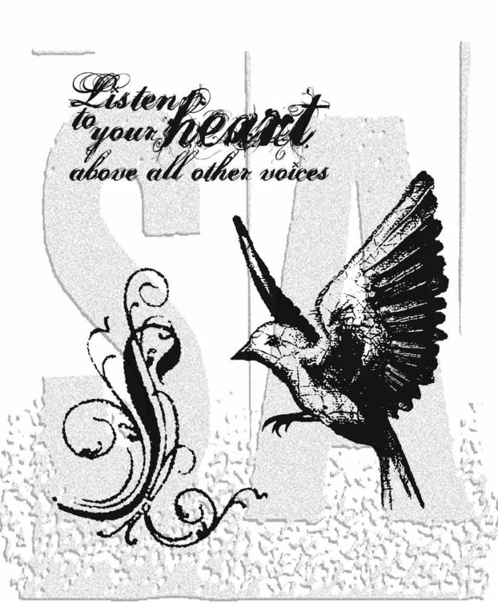 Stampers Anonymous - Gummistempelset "Take Flight" Cling Stamp Design by Tim Holtz