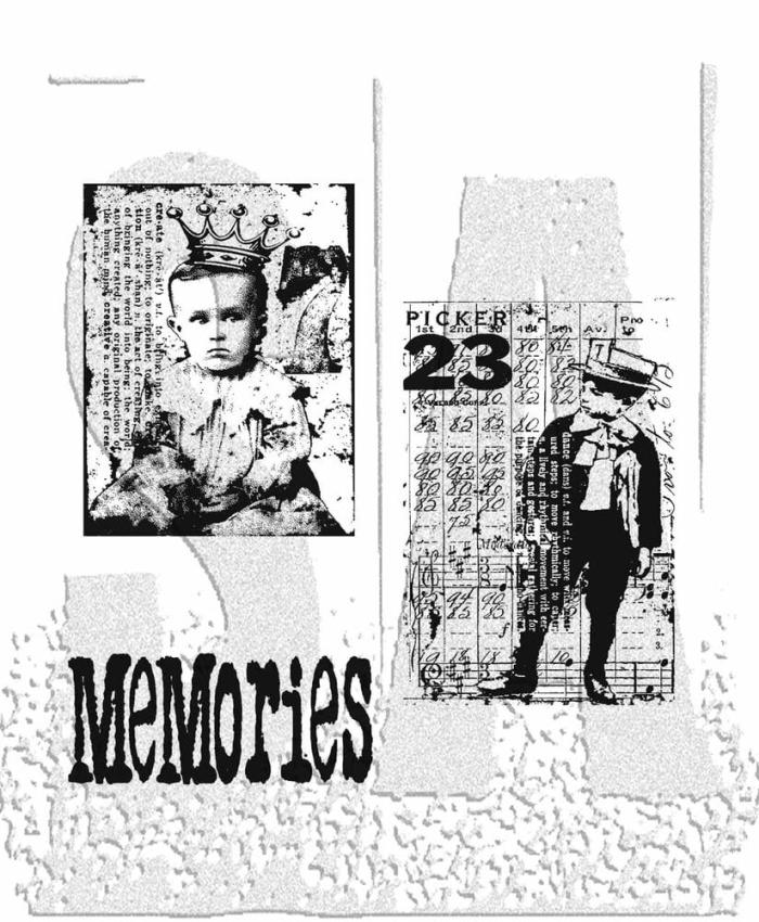 Stampers Anonymous - Gummistempelset "The Boys" Cling Stamp Design by Tim Holtz