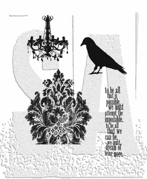 Stampers Anonymous - Gummistempelset "Birds And Baubles" Cling Stamp Design by Tim Holtz