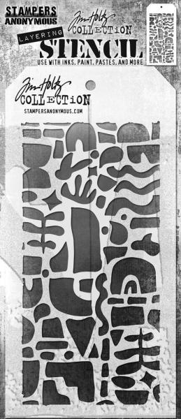 Stampers Anonymous - Schablone "Cutout Shapes 2" Layering Stencil Design by Tim Holtz
