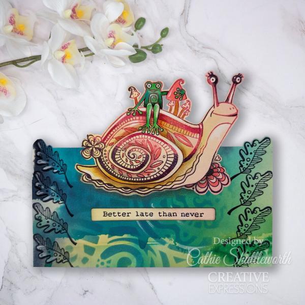 Creative Expressions - Schablone 6x6 Inch "Shell" Stencil Design by Dora