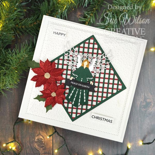 Creative Expressions - Stanzschablone "Festive Collection Pierced Lattice Background" Craft Dies Design by Sue Wilson