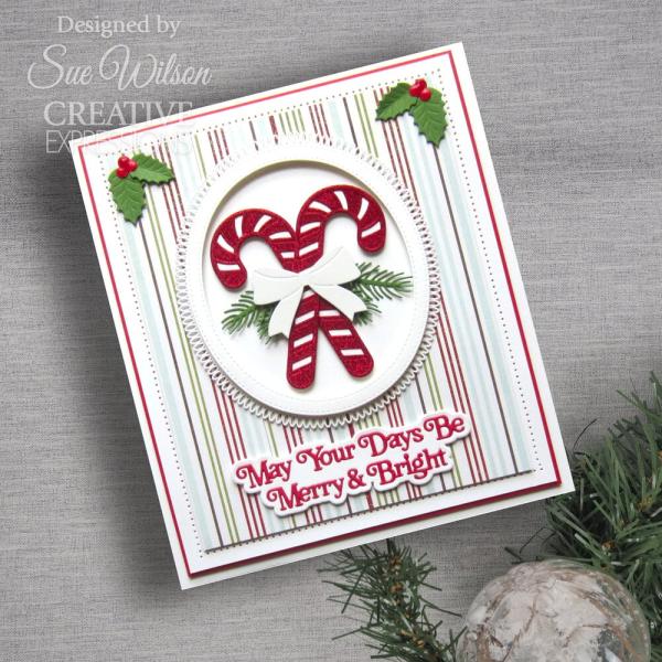 Creative Expressions - Stanzschablone "Festive Collection May Your Day Be Merry & Bright" Craft Dies Design by Sue Wilson