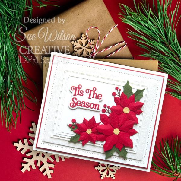 Creative Expressions - Stanzschablone "Festive Collection Tis The Season" Craft Dies Design by Sue Wilson