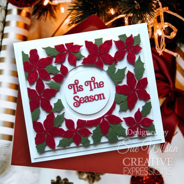 Creative Expressions - Stanzschablone "Festive Collection Stylish Poinsettia" Craft Dies Design by Sue Wilson