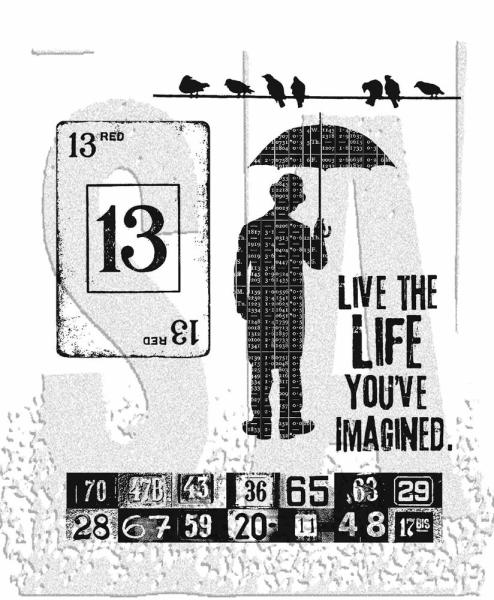 Stampers Anonymous - Gummistempelset "Creative Muse" Cling Stamp Design by Tim Holtz