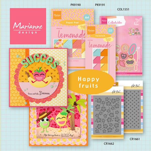Marianne Design - Präge- und Stanzschalone "Happy Fruits" Collectables Dies