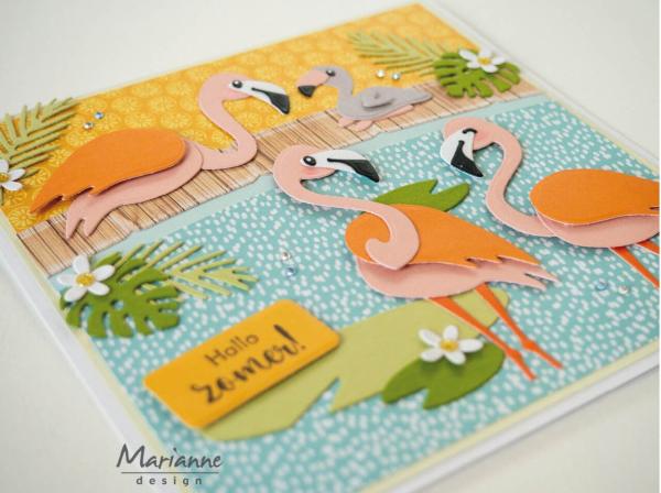 Marianne Design - Präge- und Stanzschalone "Flamingo Family" Collectables Dies
