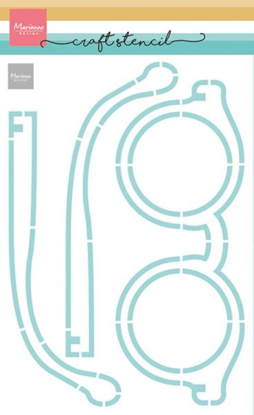 Marianne Design - Schablone 14,9x21cm "Glasses" Stencil