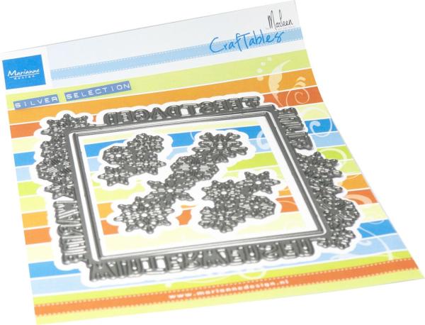 Marianne Design - Stanzschablone "Fijne Feestdagen Vierkant" Craftables Dies
